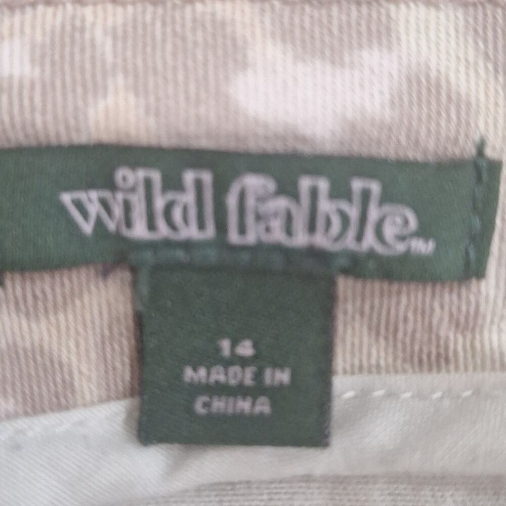 Wild fable pink animal print stretch cotton skirt sz14 #1267 - Picture 4 of 7